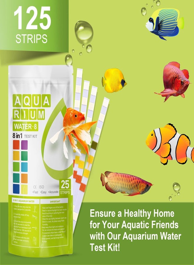AAwipes Aquarium Test Strips 8-in-1 |125 Strips Bag Packs| Test pH, Carbonate, Alkalinity, Hardness, Chlorine, Nitrite, etc. (K02-125) - Image 2